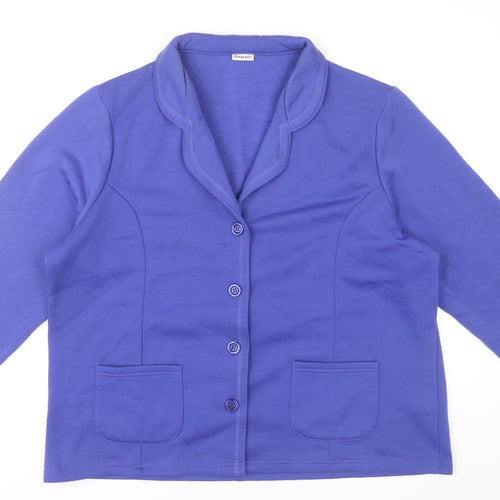 Damart Women's Blue XL Blazer, Casual Jacket