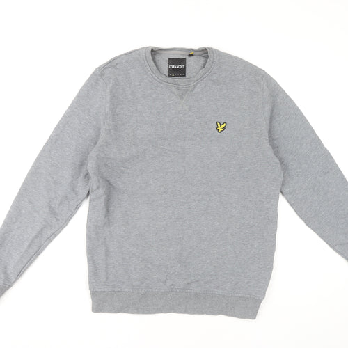 Lyle & Scott Men's Grey Pullover Sweatshirt L