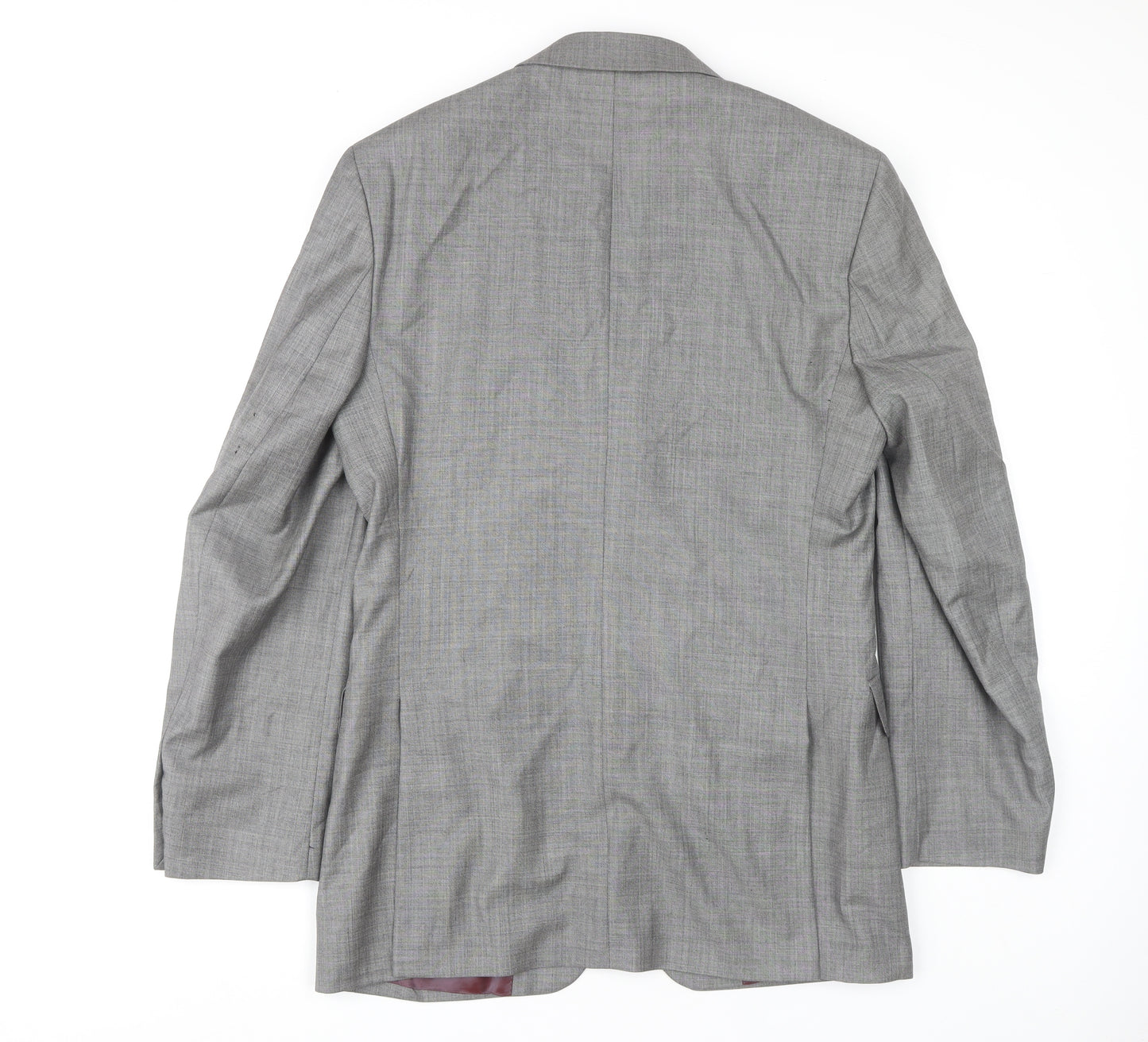 Austin Reed Men's Grey Check Blazer, 38L, Long Fit