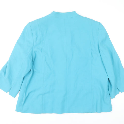 EWM Women's Blue Blazer Size 22 - Stylish Business Jacket
