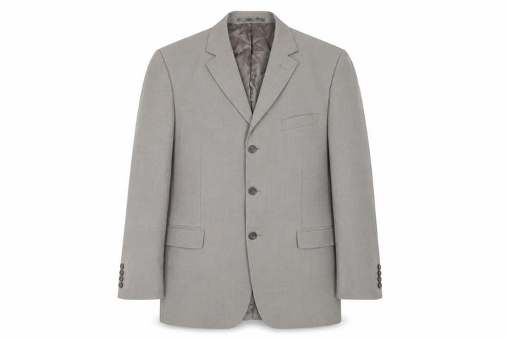 Front view of Moss Men's Grey Regular Fit Blazer Jacket 40R