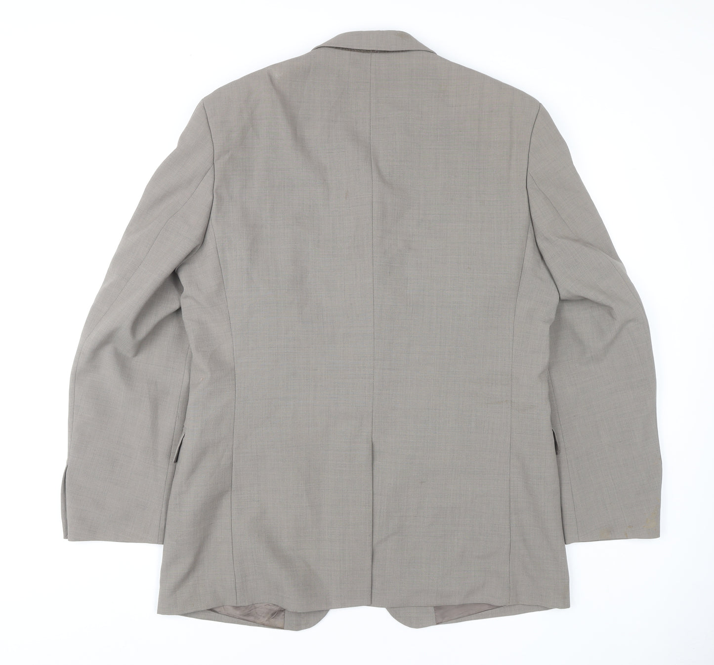 Moss Men's Grey Regular Fit Blazer Jacket 40R