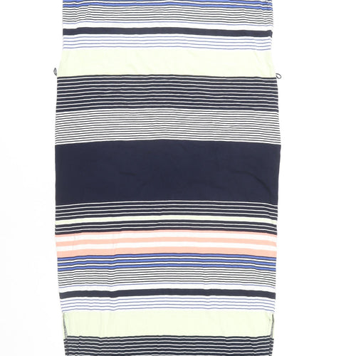 Oasis Women's Multicoloured Striped V-Neck Dress M