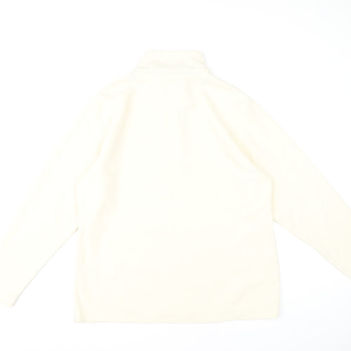 Regatta Women Ivory Fleece 1/2 Zip Sweatshirt Size 16