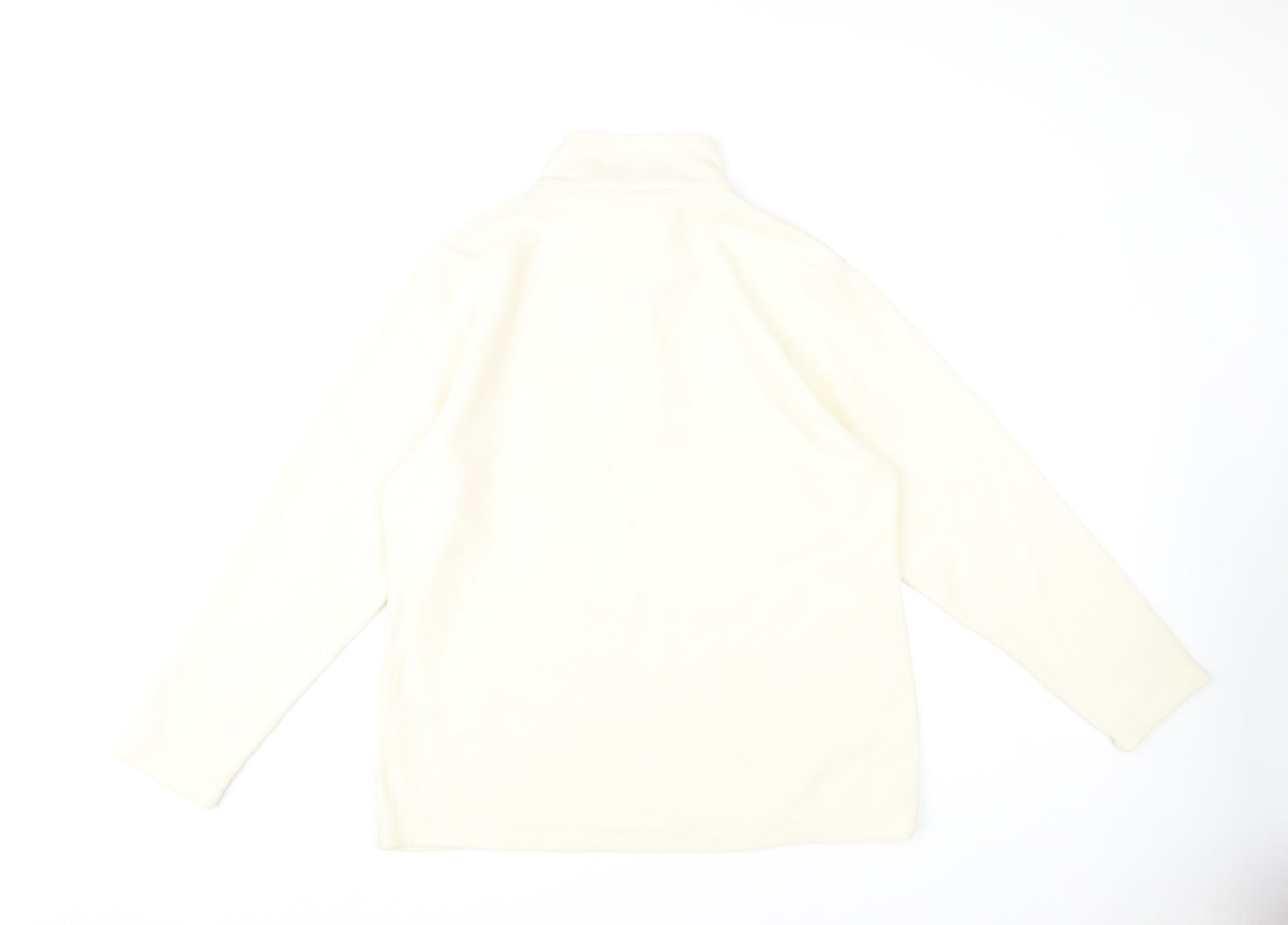Regatta Women Ivory Fleece 1/2 Zip Sweatshirt Size 16