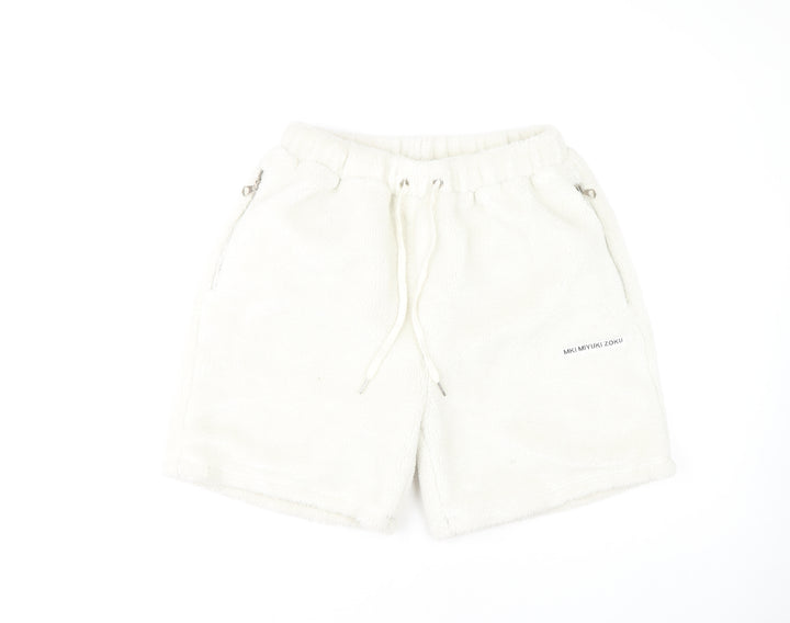 MKI MIYUKI ZOKU Unisex White Acrylic Shorts L