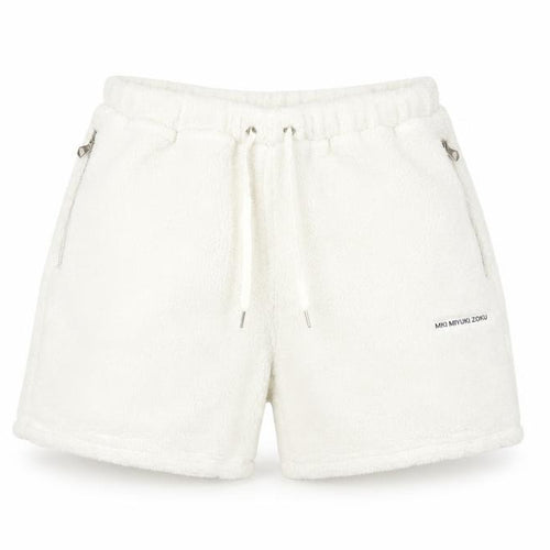 MKI MIYUKI ZOKU Unisex White Acrylic Shorts L