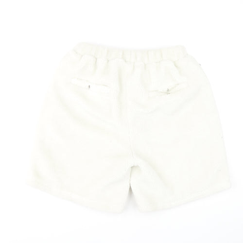 MKI MIYUKI ZOKU Unisex White Acrylic Shorts L