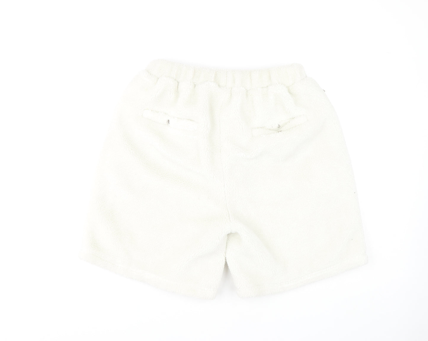MKI MIYUKI ZOKU Unisex White Acrylic Shorts L
