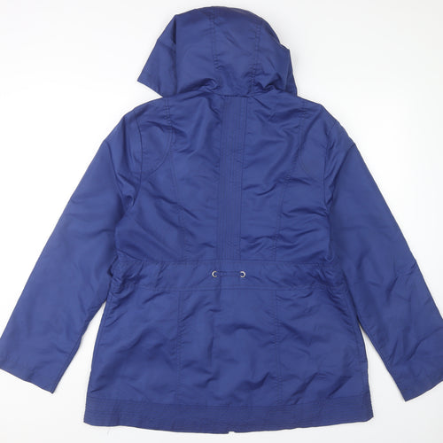 Susan Graver Women's Blue Parka Jacket M