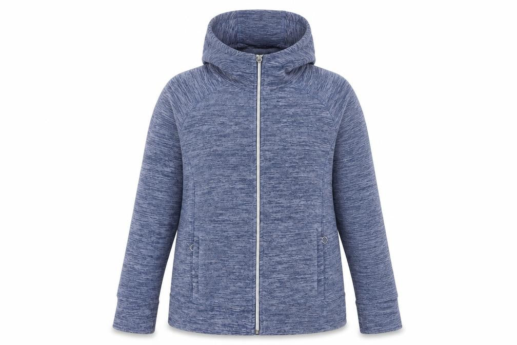 Front view of Tokyo Angel Women's Blue Hooded Jacket, size 14