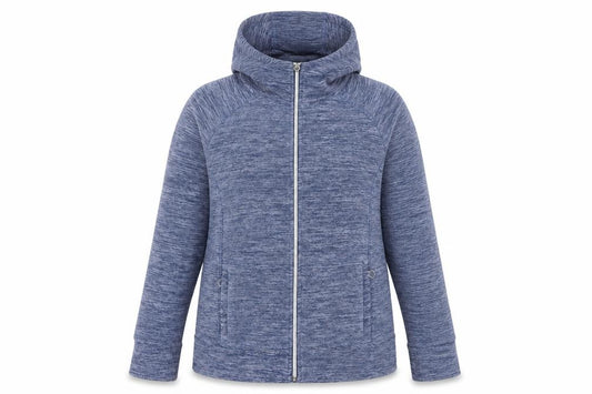 Front view of Tokyo Angel Women's Blue Hooded Jacket, size 14