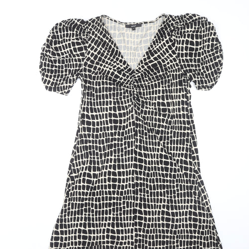 Next Women's Multicoloured V-Neck Dress Size 14