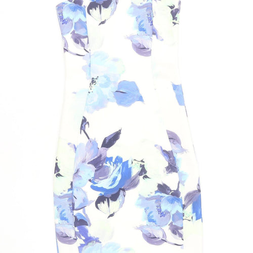 Quiz Women's Multicoloured Floral Bodycon Dress Size 10