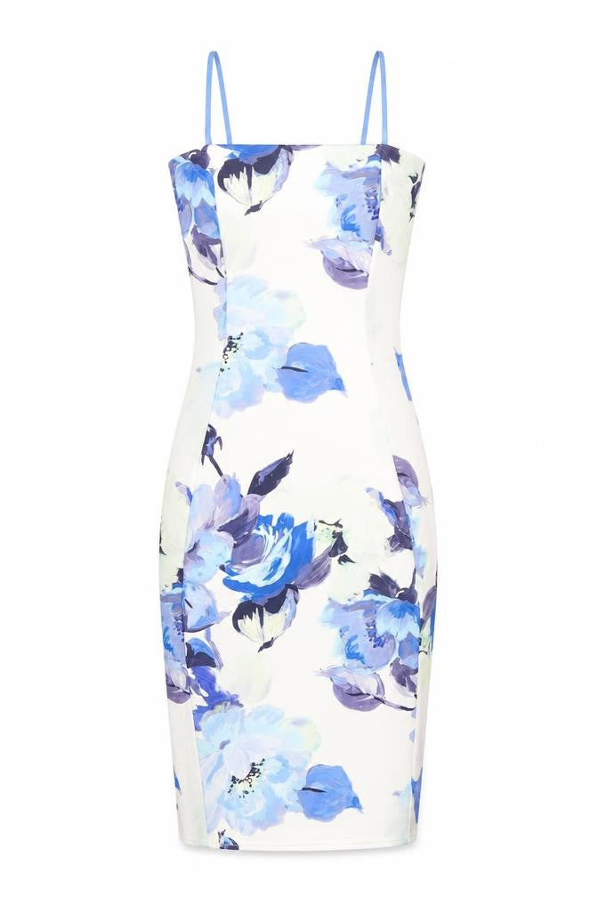 Quiz Women's Multicoloured Floral Bodycon Dress Size 10
