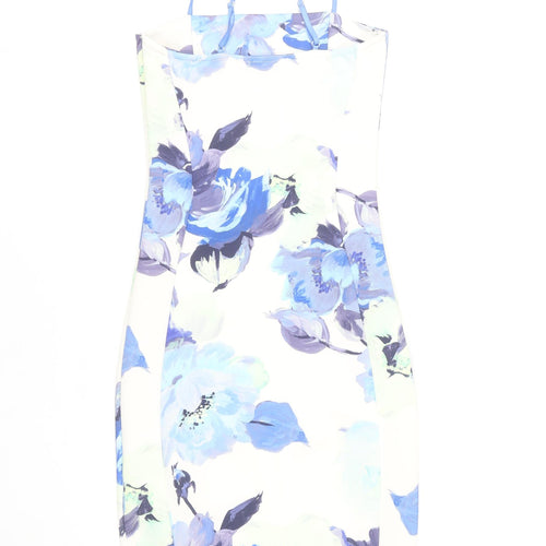 Quiz Women's Multicoloured Floral Bodycon Dress Size 10