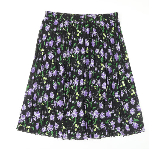 Cotton Traders Women's Floral Pleated Skirt 18/20
