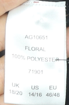 Cotton Traders Women's Floral Pleated Skirt 18/20