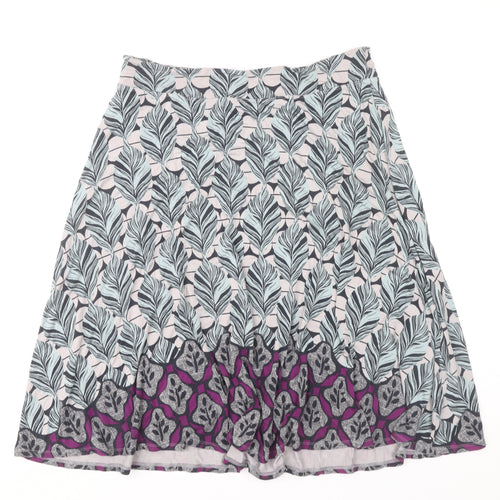 White Stuff Women's A-Line Multicoloured Skirt Size 12