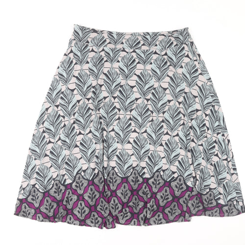 White Stuff Women's A-Line Multicoloured Skirt Size 12