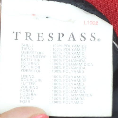 Trespass Men's Red Puffer Jacket, Size L, Winter Casual