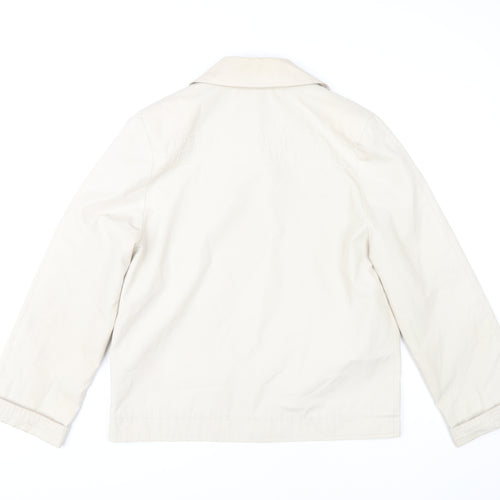Telemac Women's Beige M Jacket - Casual, Buttoned