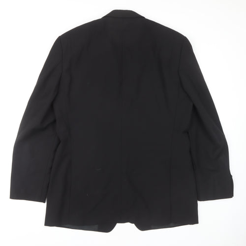 Hugo Boss Men's Black Wool Blazer Jacket UK 40