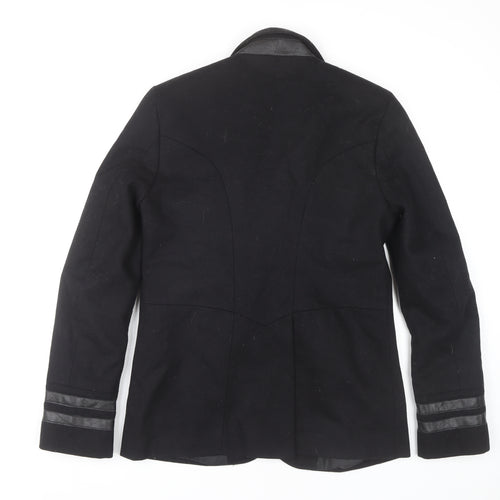 River Island Women’s Black Wool Blend Pea Coat S