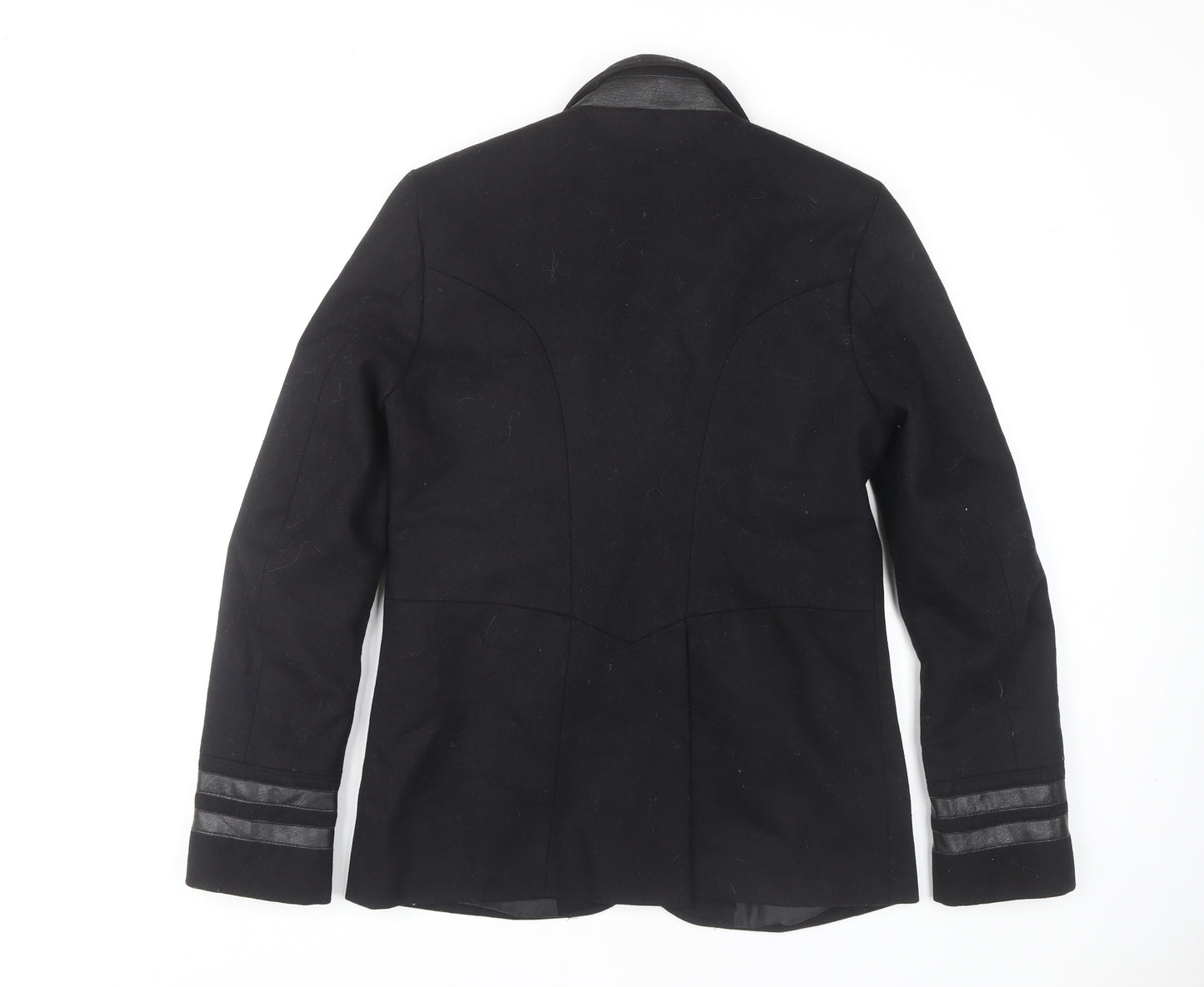 River Island Women’s Black Wool Blend Pea Coat S