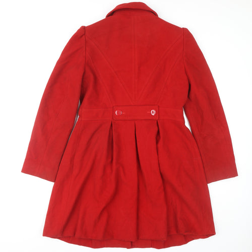 E-vie Red Women's Overcoat Size 10 Classic