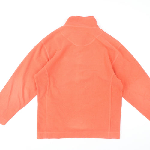 St. Bernard Women's Orange Fleece Jacket Size 14