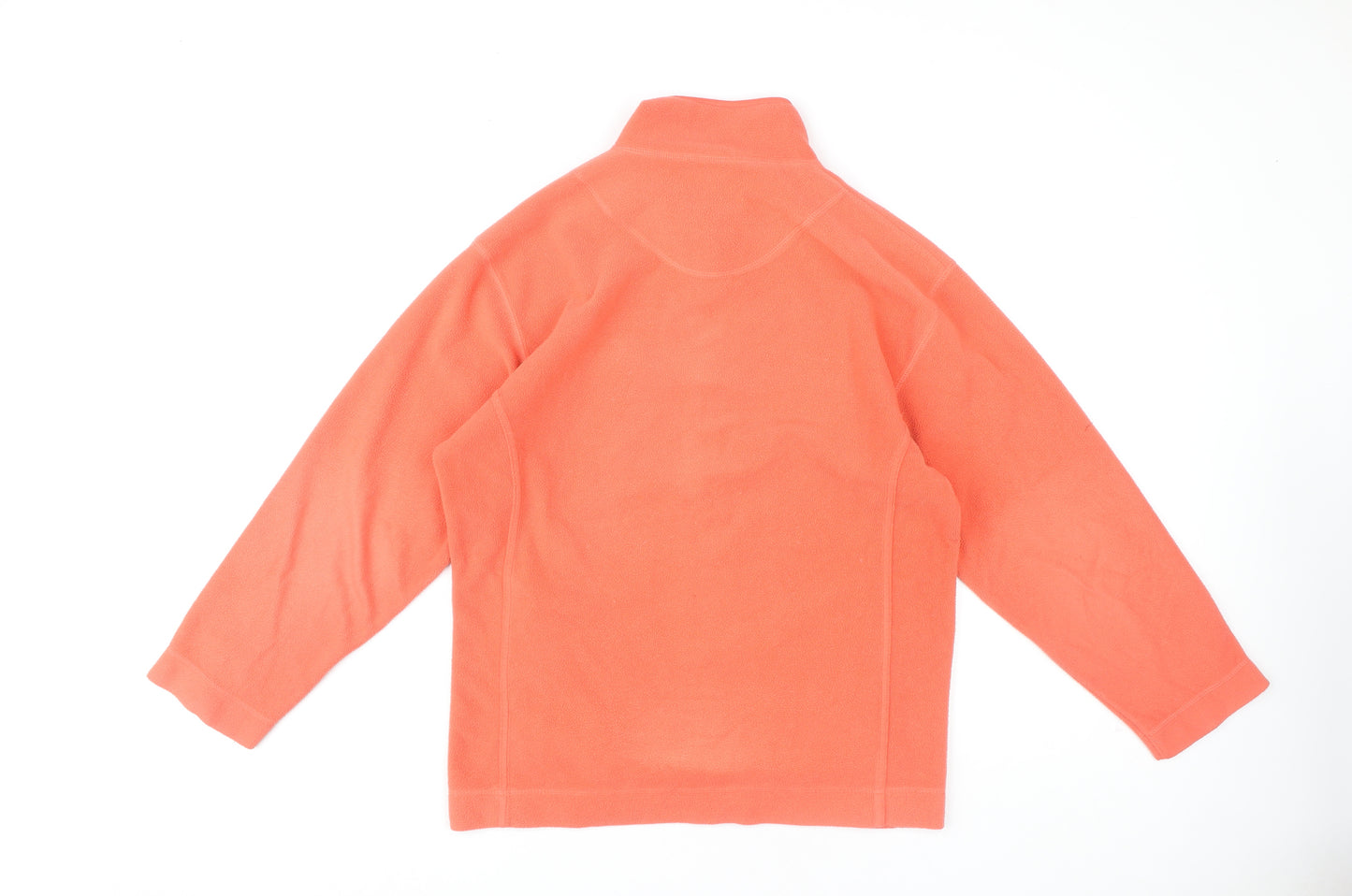 St. Bernard Women's Orange Fleece Jacket Size 14