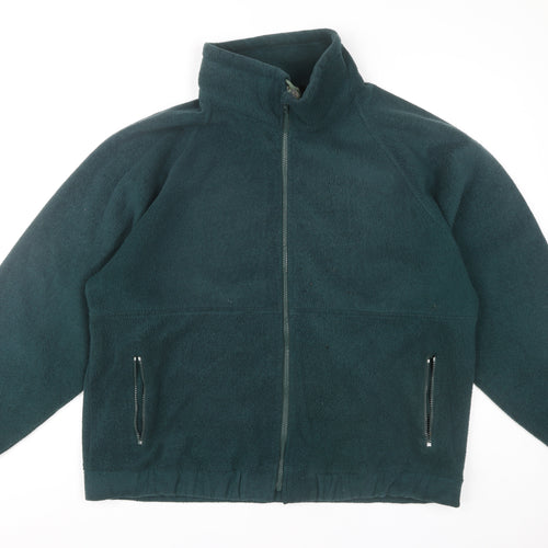 Casual Sport Men's Green XL Fleece Jacket