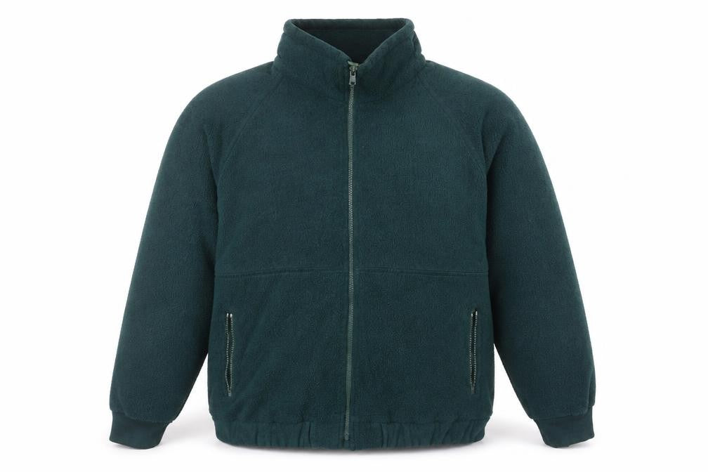 Casual Sport Men's Green XL Fleece Jacket