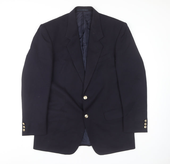 Debenhams Men's Blue Wool Blazer, 38 Regular