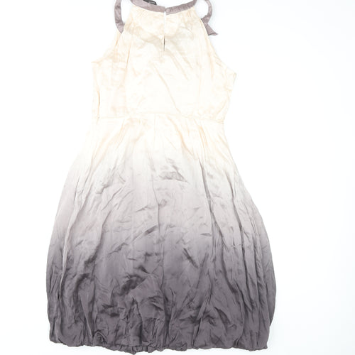 Principles Women's Ivory Grey Silk Dress, Size 10