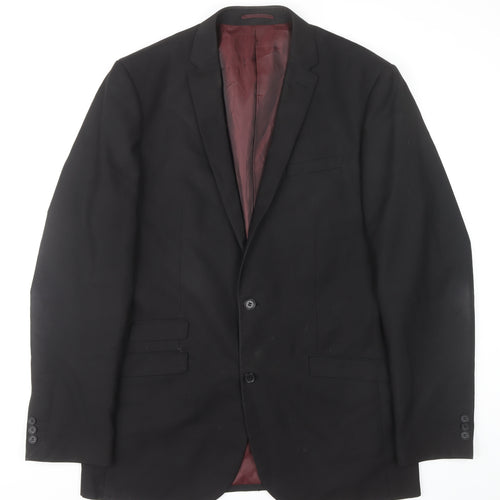 Men's &City Black Blazer, Size 42, Classic Formal Wear