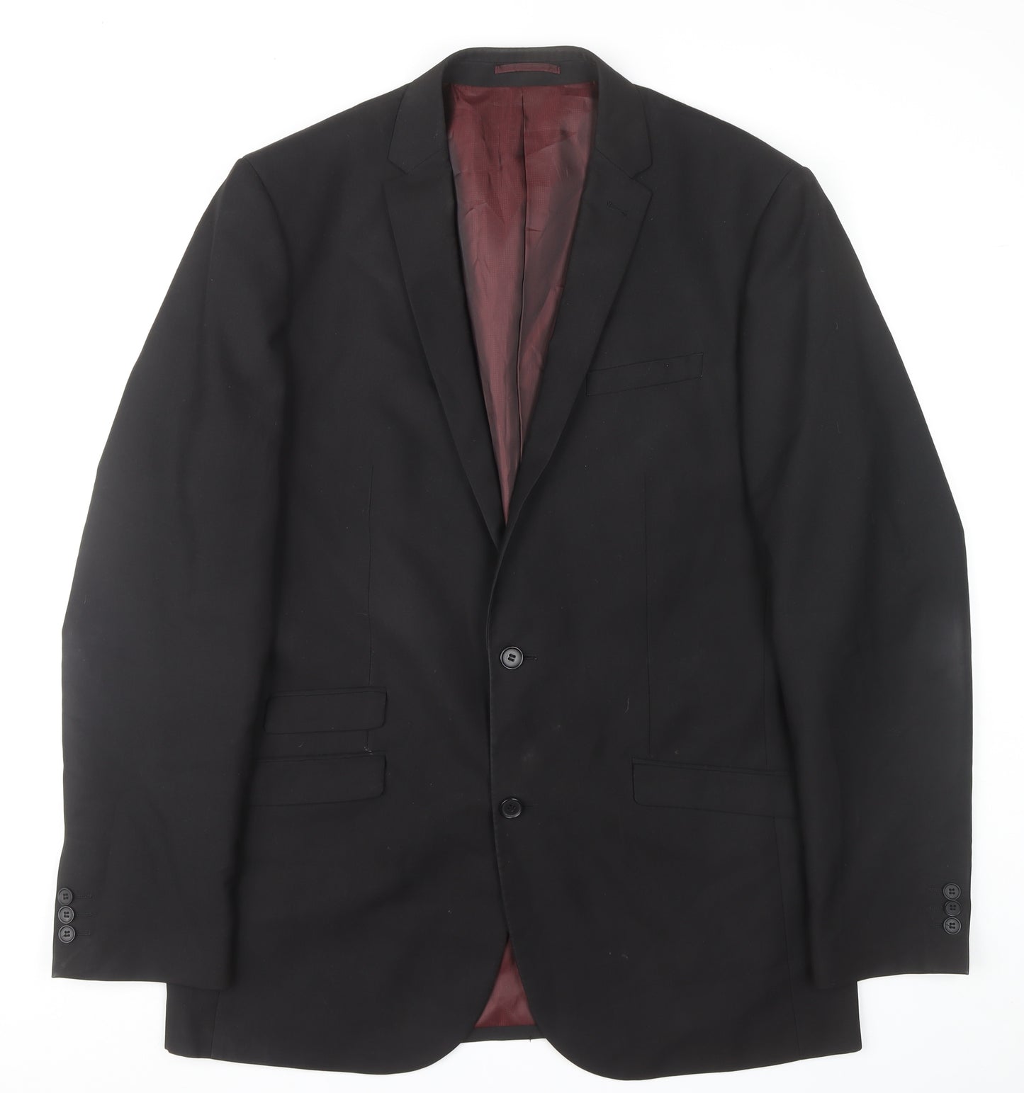 Men's &City Black Blazer, Size 42, Classic Formal Wear