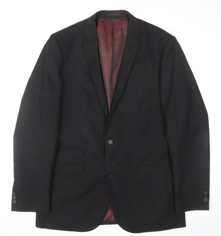 Men's &City Black Blazer, Size 42, Classic Formal Wear