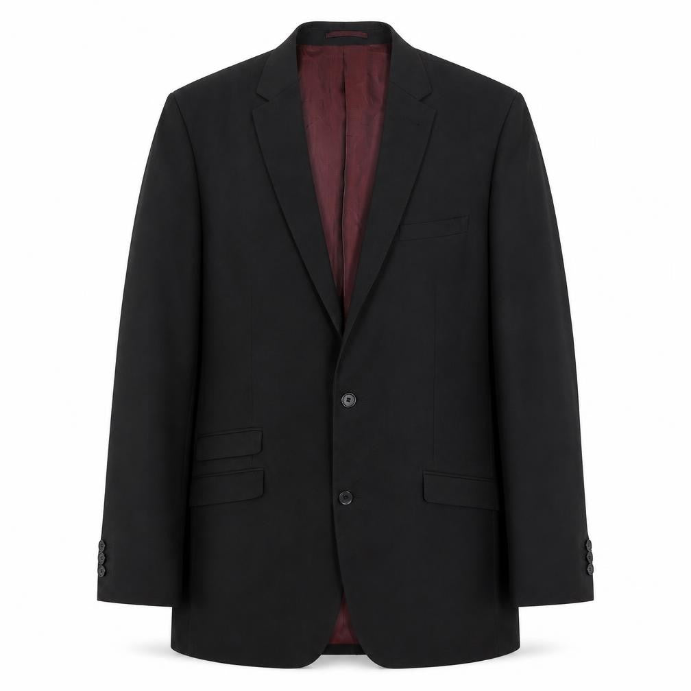 Front view of Men's &City Black Blazer, size 42, Classic Formal Wear