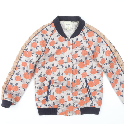 Seen Worn Kept Women's Floral Bomber Jacket Size 6