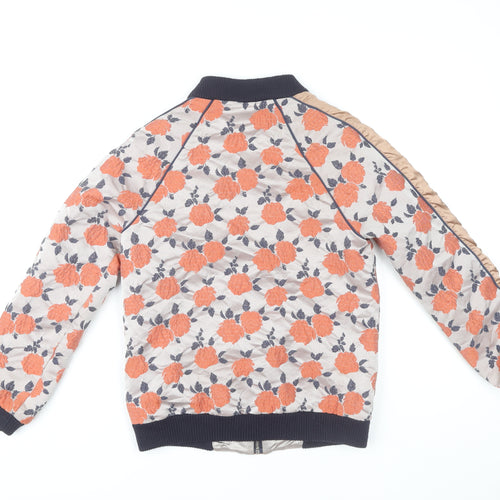 Seen Worn Kept Women's Floral Bomber Jacket Size 6