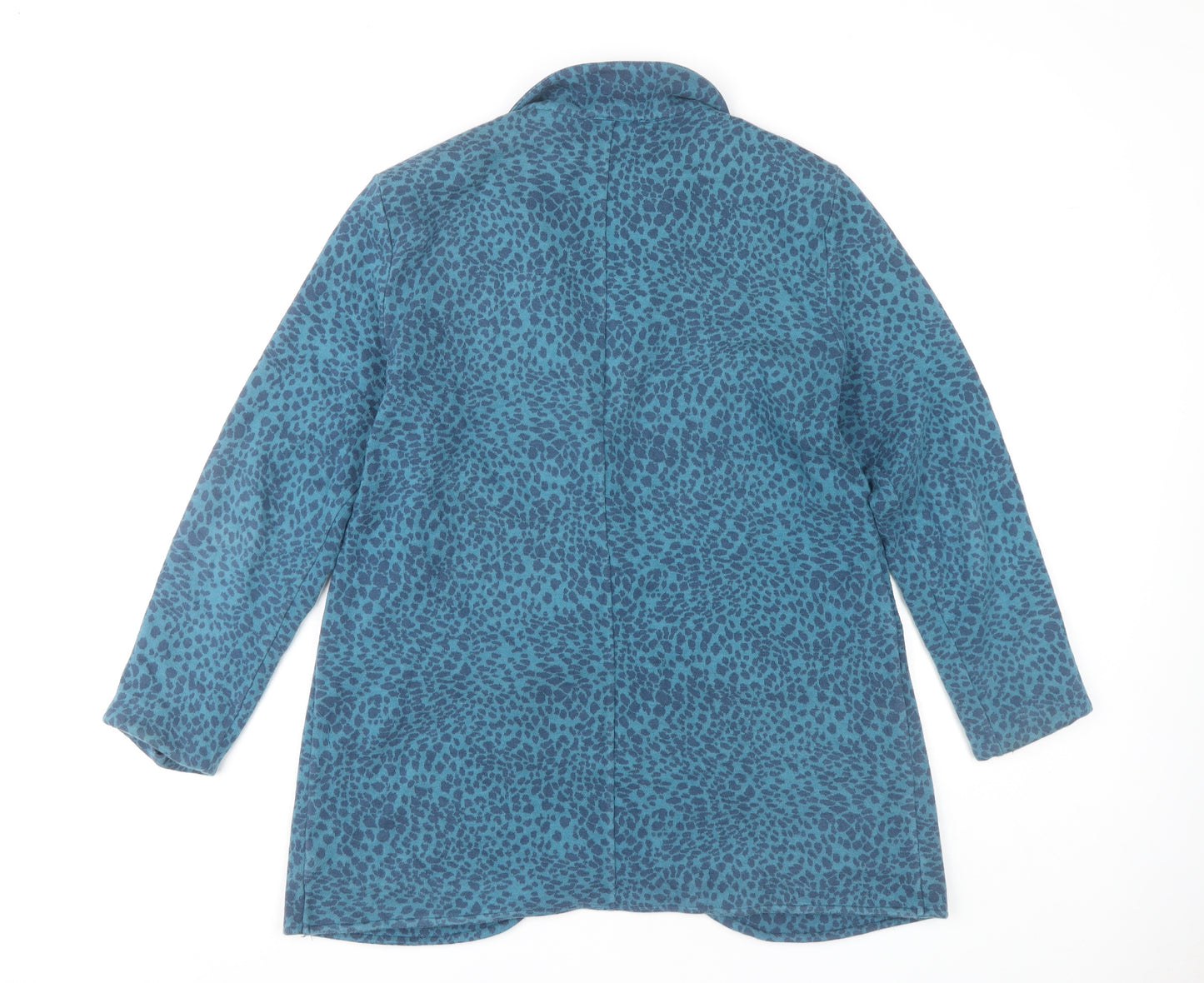 Kettlewell Women's Blue Animal Print Blazer L