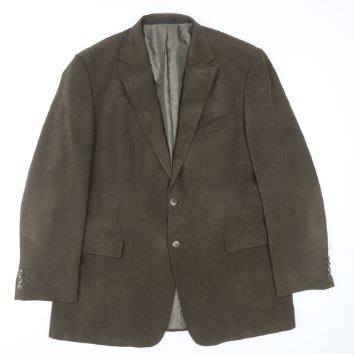 Marks and Spencer Men's Green Blazer Size 44 Classic Fit