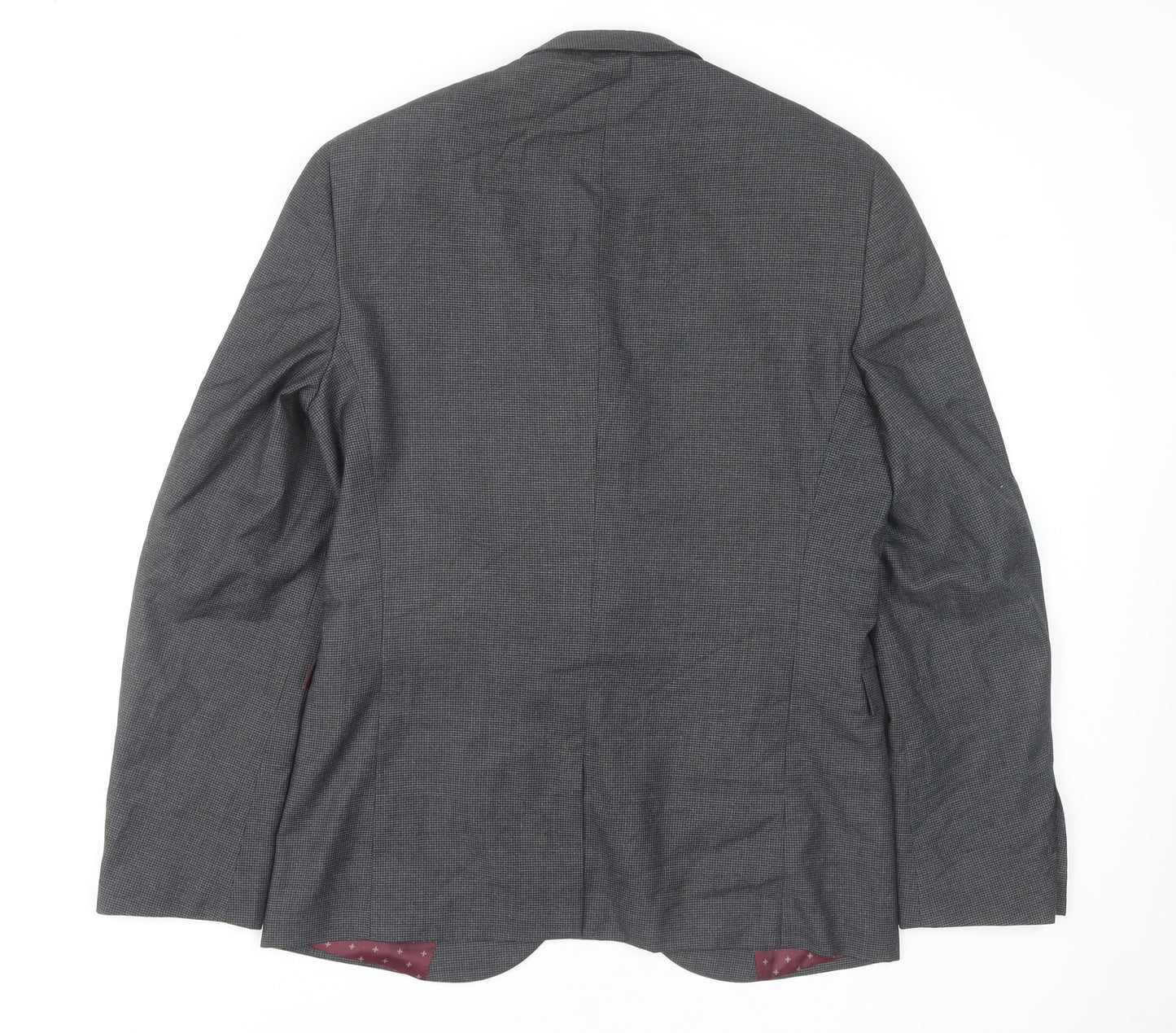 Next Men's Grey Blazer 40R Classic Single-Breasted