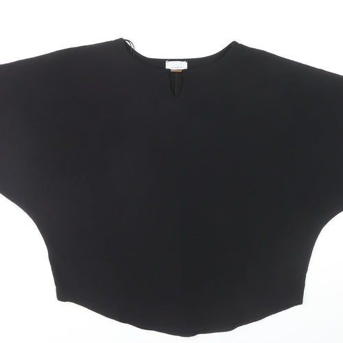 Quiz Women's Black Solid Dolman Sleeve Top Size 10