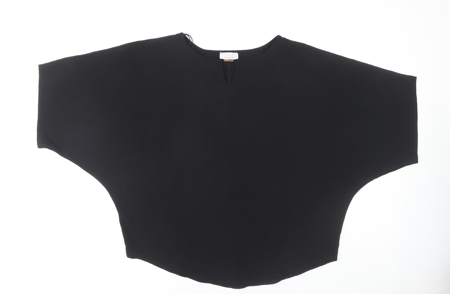 Quiz Women's Black Solid Dolman Sleeve Top Size 10