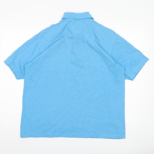 Tom Hanson Men's Blue Polo, L, Short Sleeve
