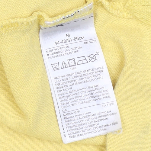 GAP Men's Yellow Polo Shirt Medium Cotton Elastane