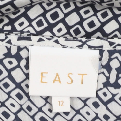 East Women's Geometric Dress, Size 12, Multicoloured